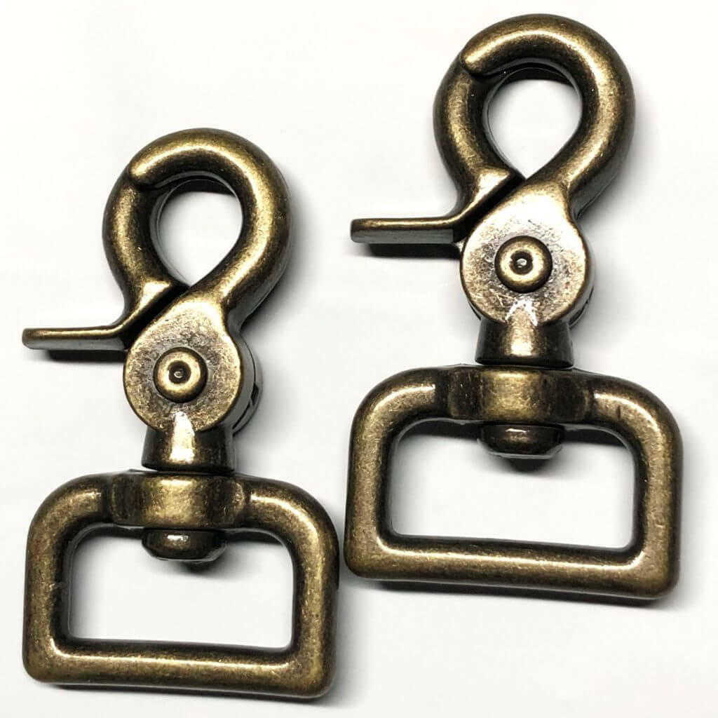 2 Pk Heavy Duty 1" Scissor Swivel Trigger Snaps in Different Finishes