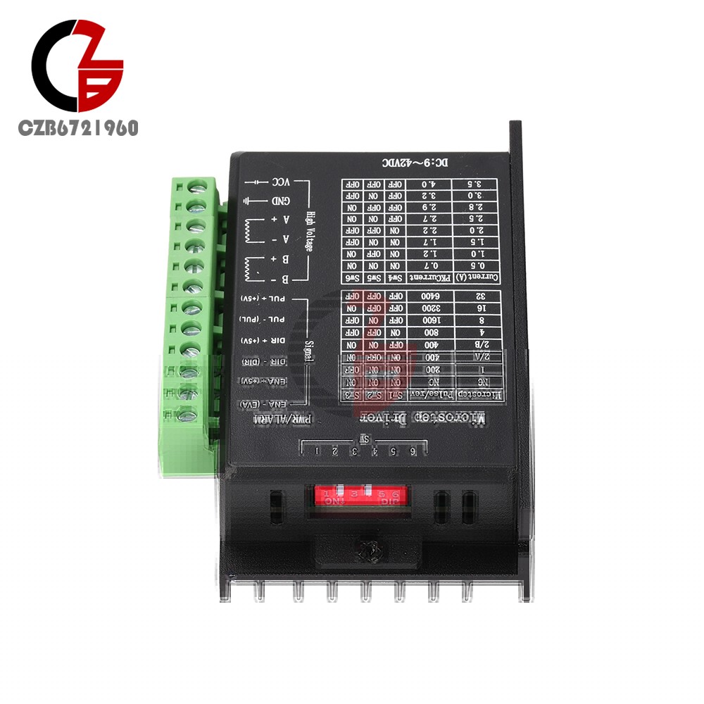 TB6600 Upgraded Stepper Motor Driver Controller 42/57 Single-Axis 4.0A 9–42V DC