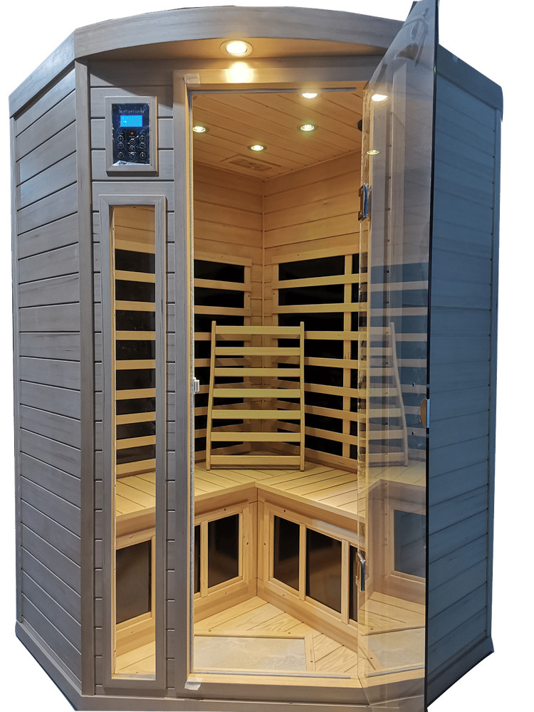 Ergonomic Sauna Backrest in Hemlock for Relaxing Spa Experience