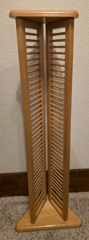 🔥Y2K Wooden Corner CD Rack 🔥