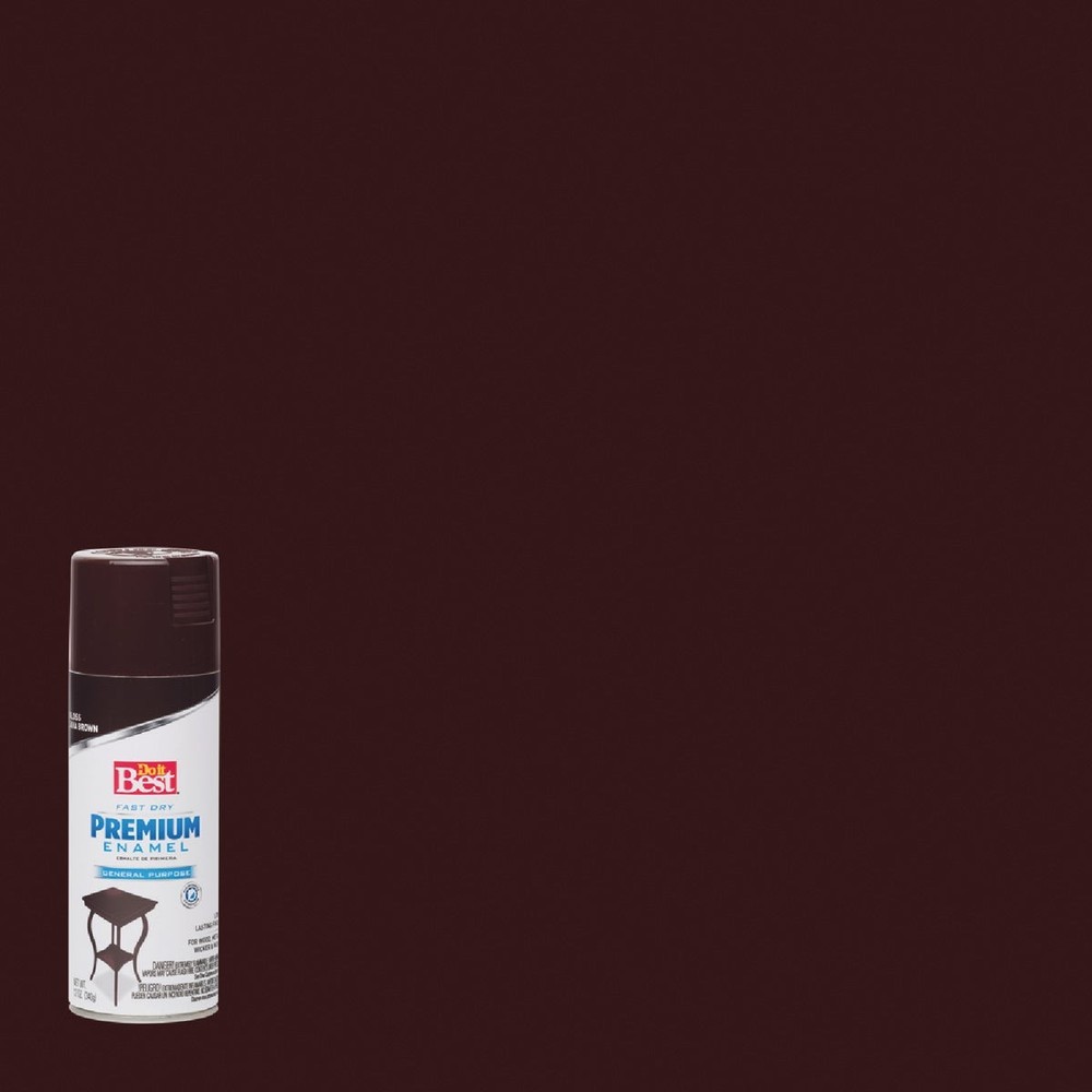 Do it Best Premium Enamel 12 Oz. Gloss Spray Paint, Java Brown 203468D SIM