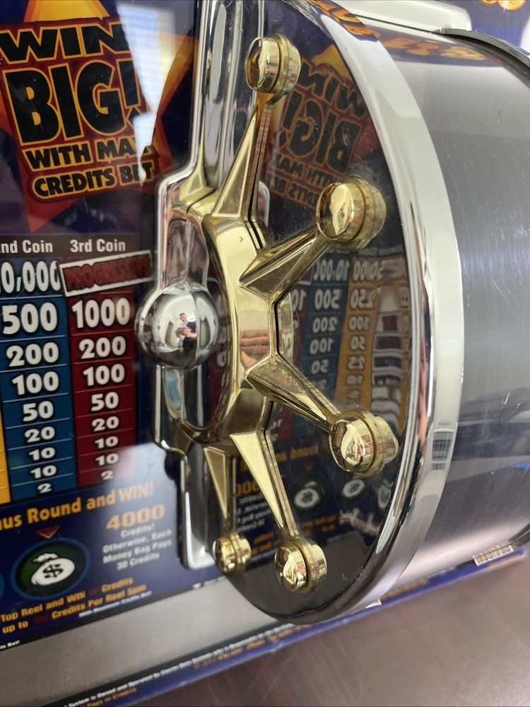 BIG SHOT Plexiglass Slot Machine Insert Casino Data Systems 2001