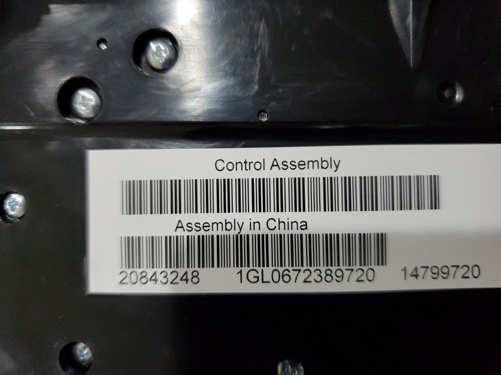 20843248 / Control Panel Assembly