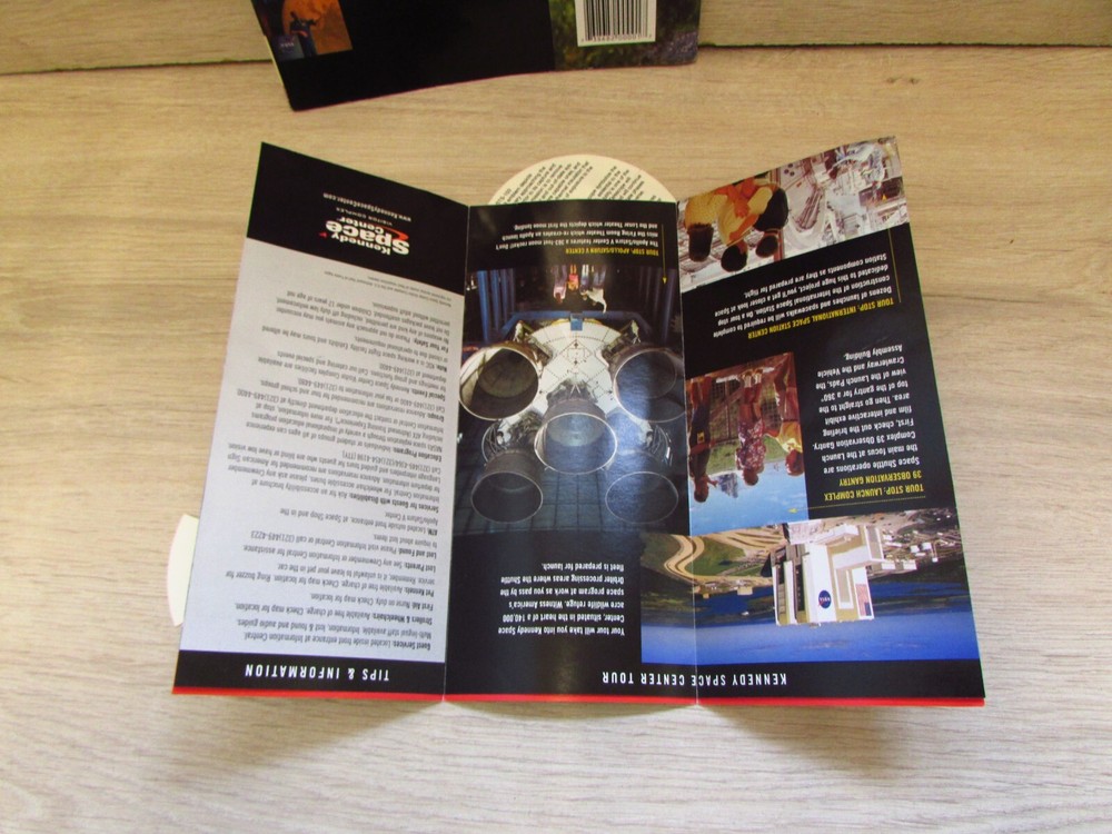Kennedy space centre vistors guide book,leaflet and stickers bundle