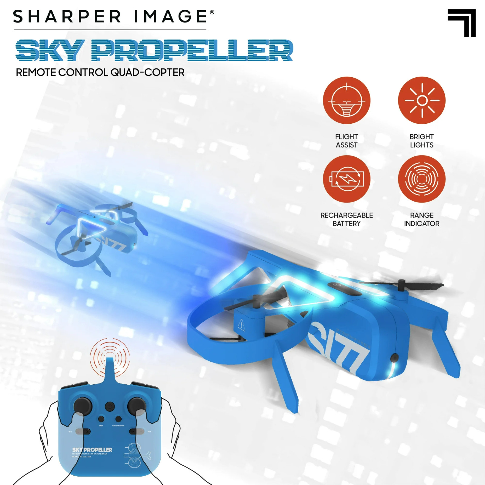 Sky Propeller RC Remote Control Compact Mini Drone LED For Kids Beginners Adults