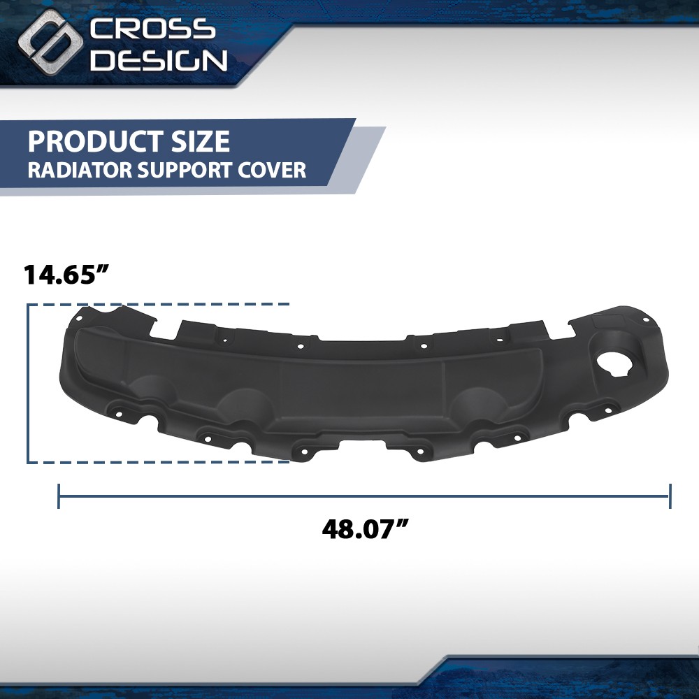 GM1224162 Upper Radiator Support Cover Replacement Fits 18-23 Chevrolet Traverse