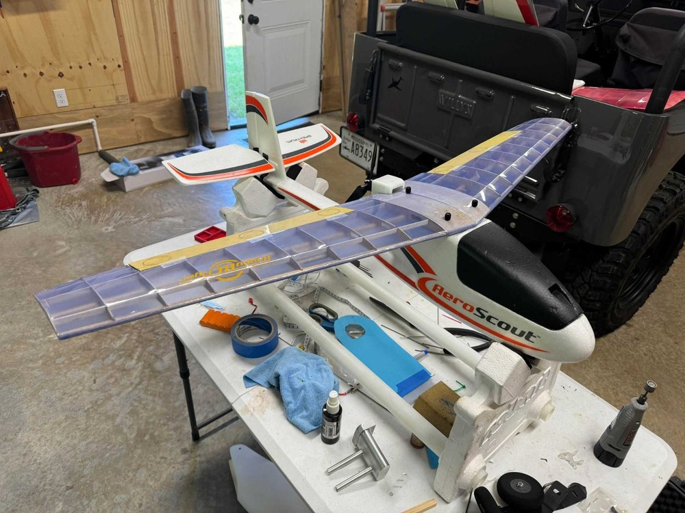 Aeroscout wing, Swept back wing short kit with covering.