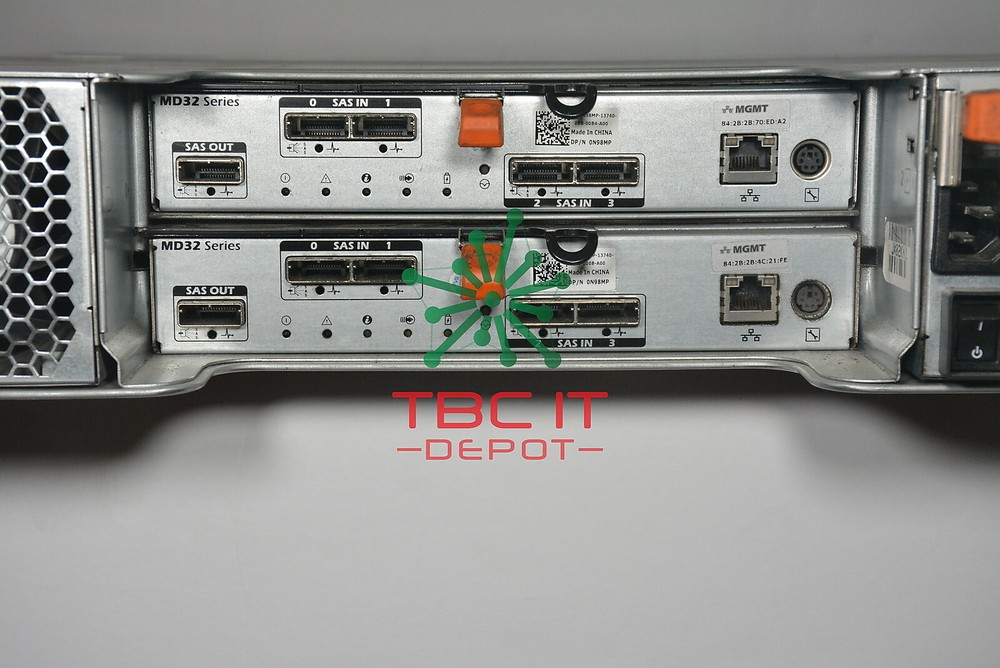 Dell PowerVault MD3200i Array 2x 770D8 iSCSI controllers 2x 600w PSU