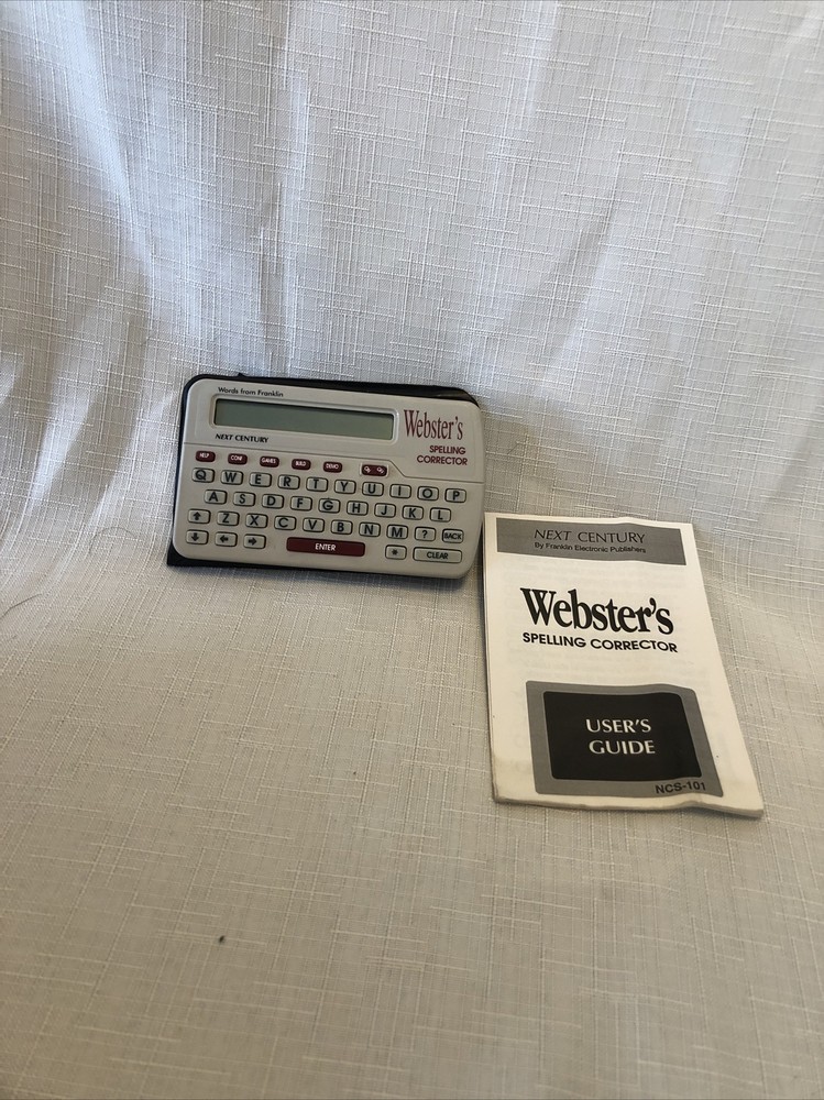 Franklin Webster's Spelling Corrector NCS-100 Vintage 1997 Excellent Condition