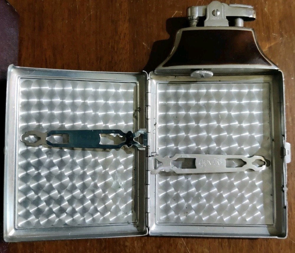 Ronson Mastercase Cigarette Lighter & Case USAAF WW2