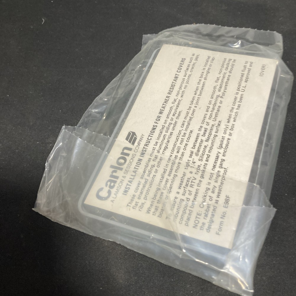Carlon EXTERIOR double duplex cover E98DHG