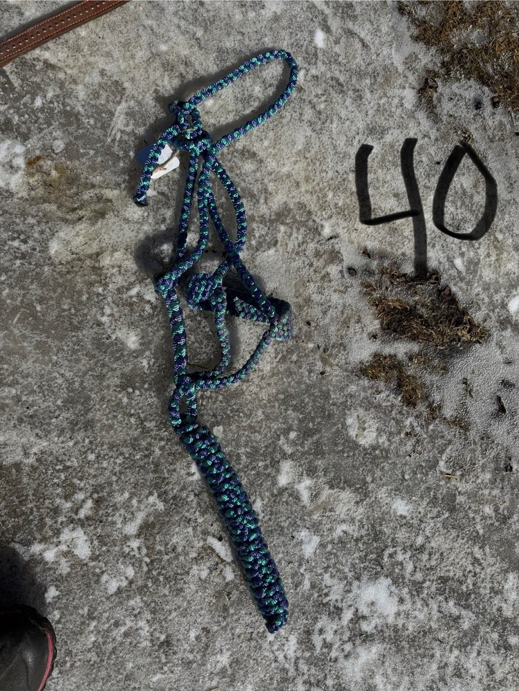Blue And Teal Muletape Halter