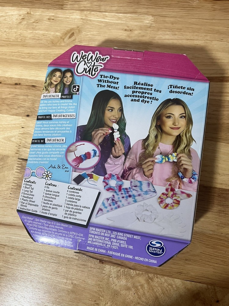 Spin Master Cool Maker We Wear Cute So Scrunchie Tie Dye Kit Craft Ages 8+