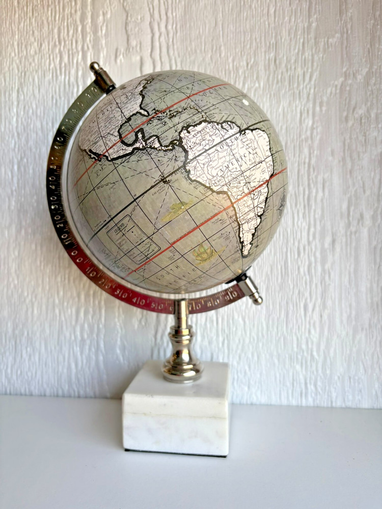 World Globe with Marble Base