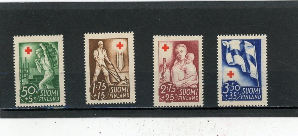 Finland 1941 Scott# B44-7 Mint Hinged