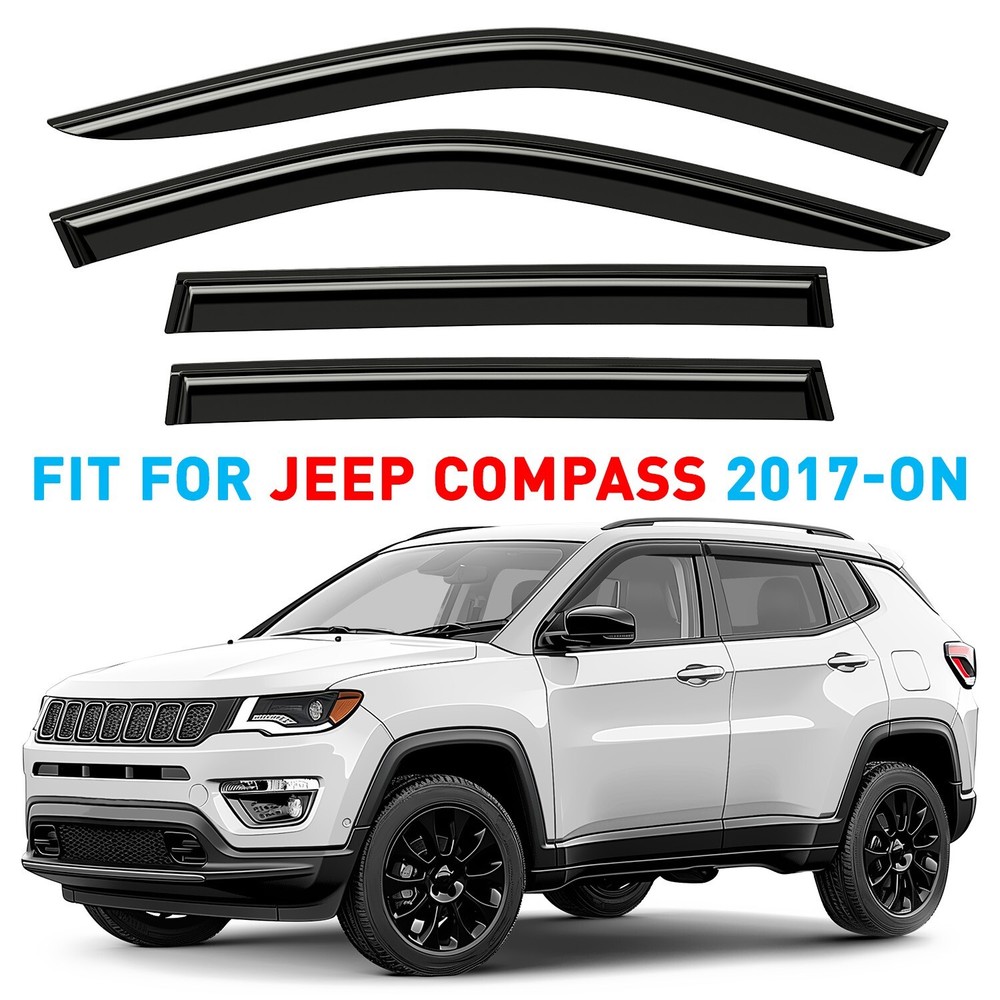 Rain Guards Vent Visors Shade for 2017-2025 Jeep Compass