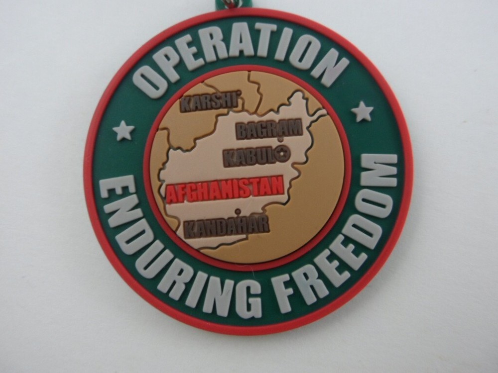 Operation Enduring Freedom Keychain - Rubber