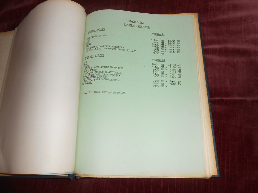 AARON RUBEN (ANDY GRIFFITH SHOW)-GRANDPA MAX-TV SCRIPT-PILOT-FINAL DRAFT