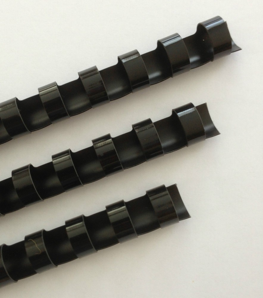 5/8" Plastic Binding Combs - "BLACK" - Set of 25