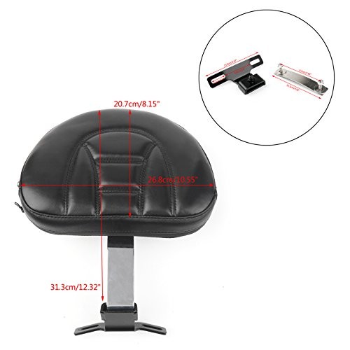 Back Rest, Motorcycle Driver Seat Rider Backrest Pad Driver Backrest Chrome