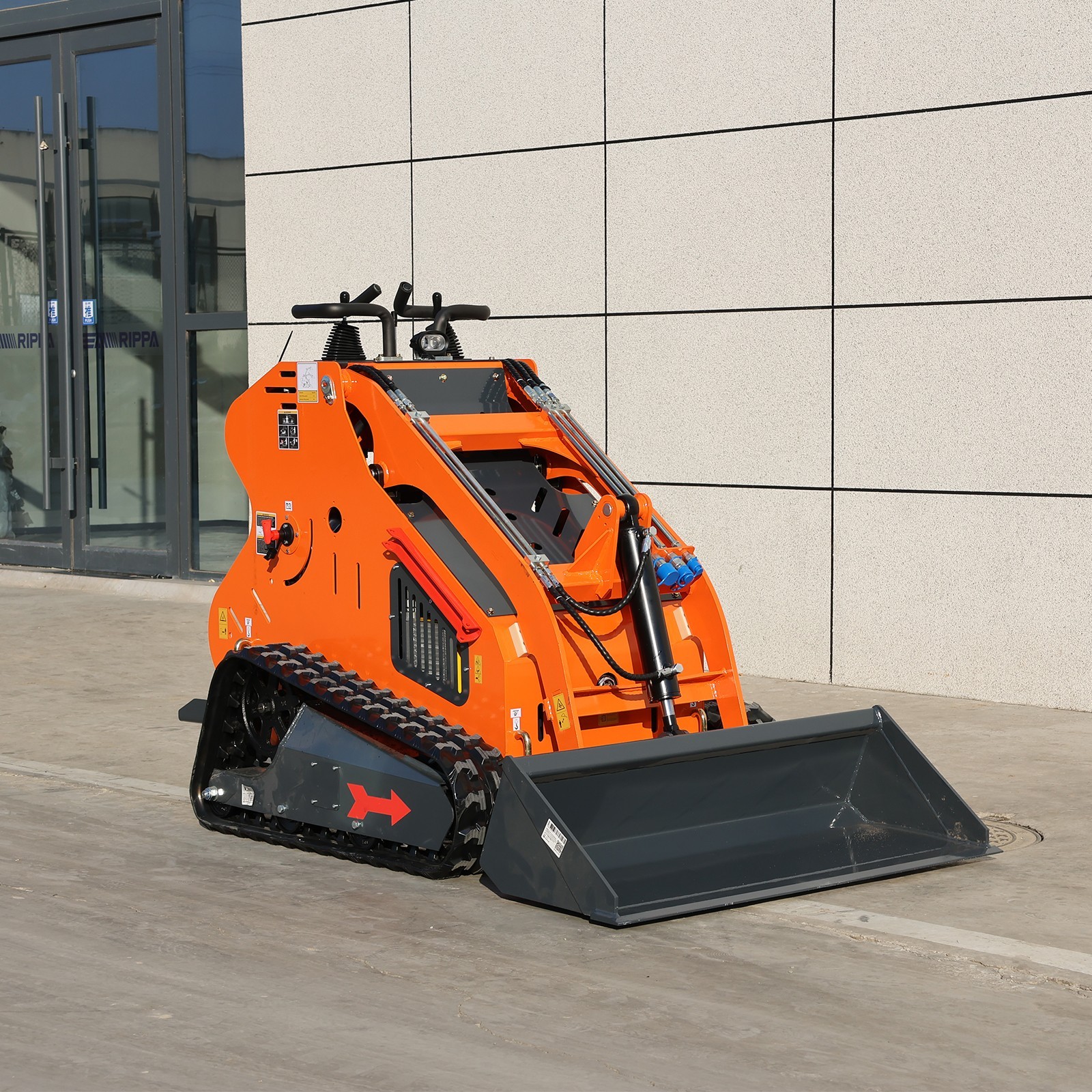 Upgraded Mini Skid Steer Twin cylinder Tracked Loader 23HP Free Ship