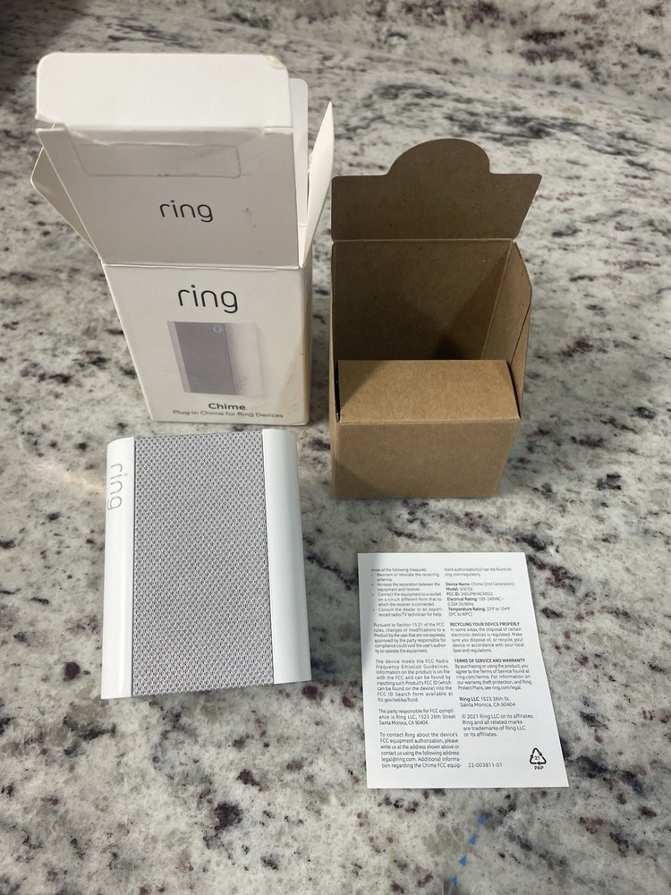 Ring Chime (2nd Gen.) Wireless Plug-In Intercom Multiple Chime Tones White