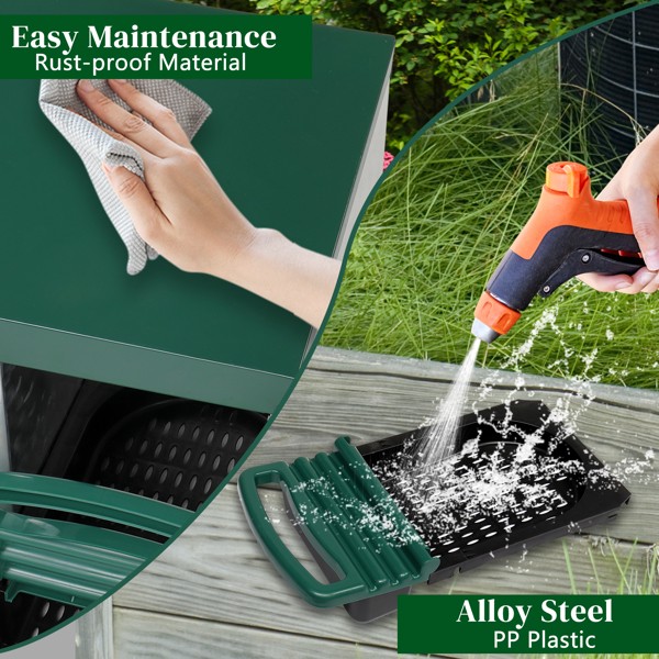 2 Compartment Roll Out Chicken Nesting Box with Plastic Basket, Egg Nest Box Chi