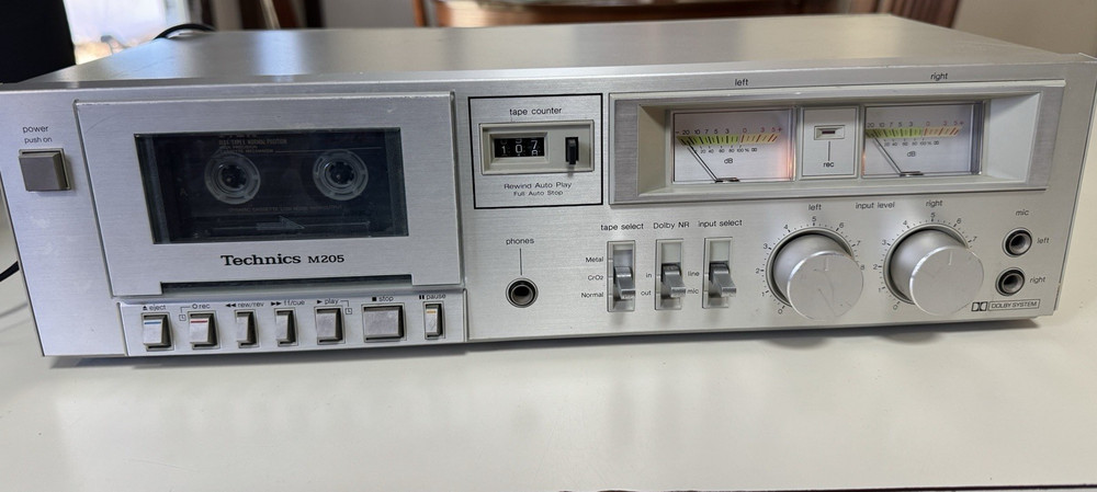 Technics RS-M205 Dolby Stereo Cassette Tape Deck Recorder Player SHIPS SAME DAY