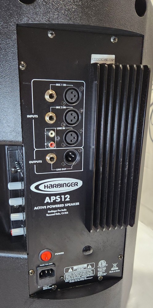 Harbinger APS12 Active Powered Speaker with Built-In Equalizer.