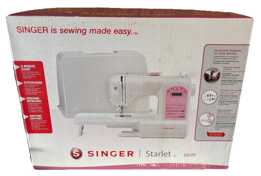 Singer Starlet 6699 Sewing Machine New Unopened Box - Easy To Use - Auto Thread
