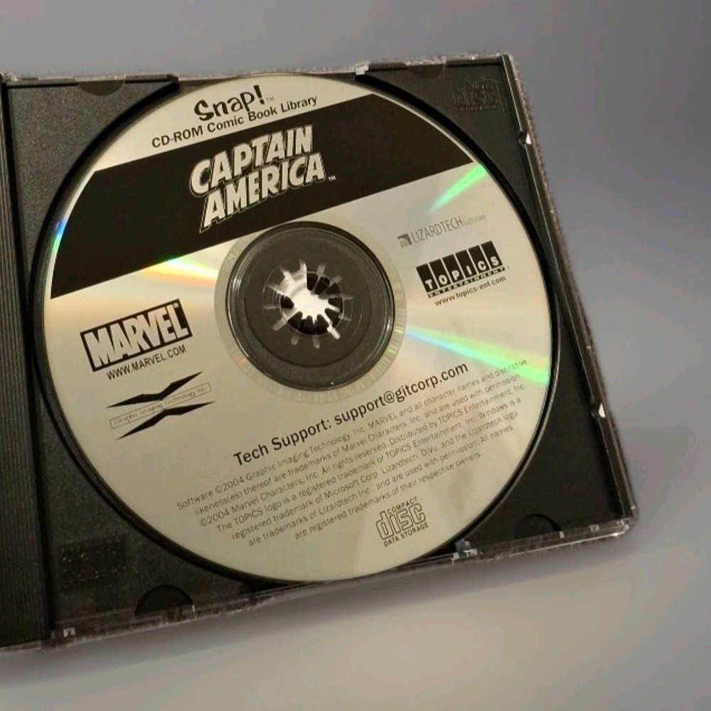 Captain America Marvel CD-ROM Software