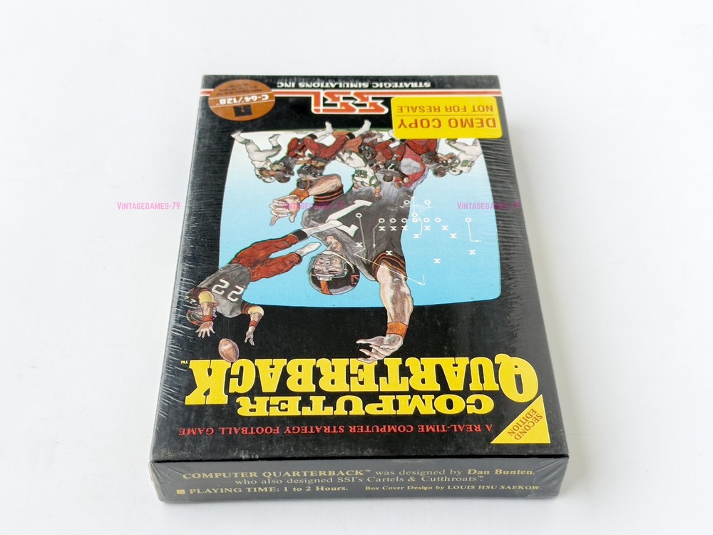 Computer Quarterback - SSI - 1984 / Commodore 64/128 - Sealed