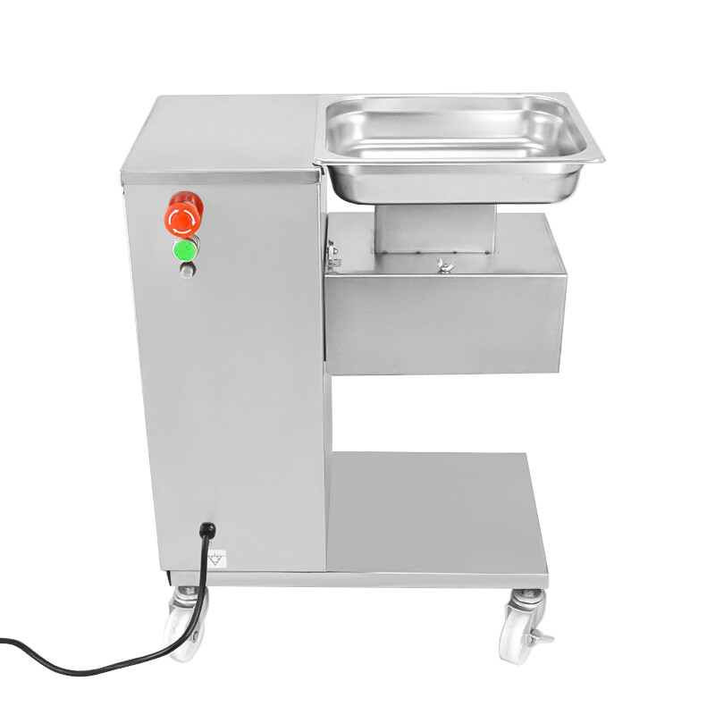QE Meat Cutting Machine 110V Meat Cutter Slicer with 3/5mm Blade 500KG/H Output