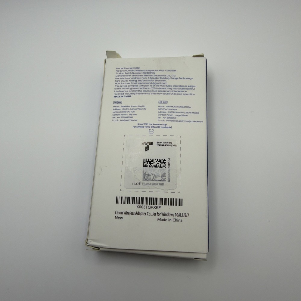 Cipon Wireless Adapter Compatible with Xbox One Controller for Windows brand new