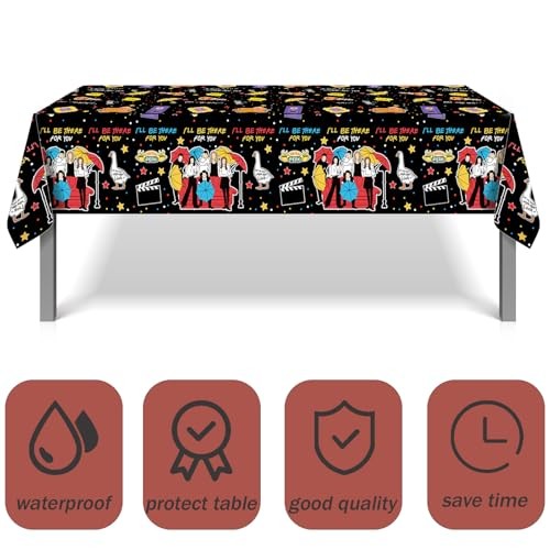 2 Pcs Party Tablecloth, 87" Lx51 W Rectangular Plastic Table Covers, 2 PCS