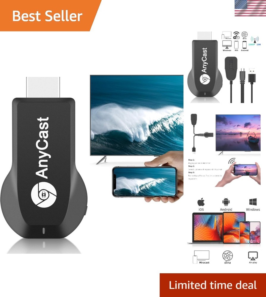 Wireless 4K Screen Mirroring Adapter - Easy HDMI Streaming for All Devices