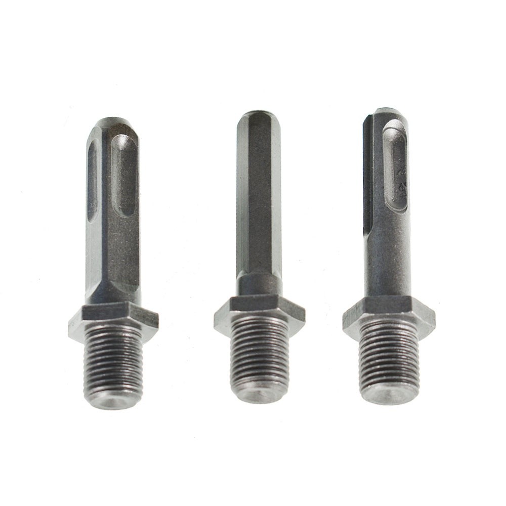Removable hex+Square+Round 32mm 3pcs Firewood Log Splitter Drill Bit Set