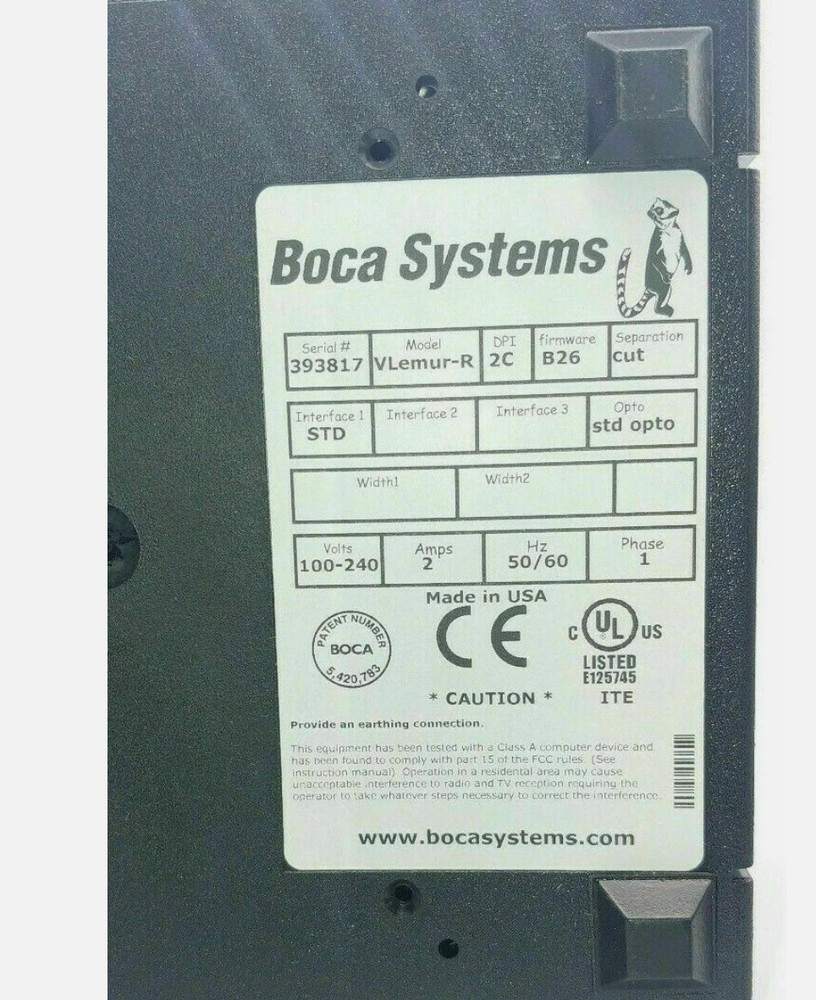 Boca Systems Lemur Firmware B26 Model VLemur-R - New
