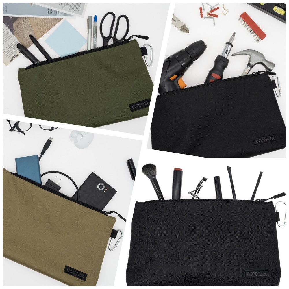 Coreflex 6 Pack Tool Pouch Zipper Bag, Small Tool Bag, Multipurpose Storage