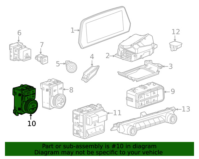 Genuine GM Ride Control Switch 85745663
