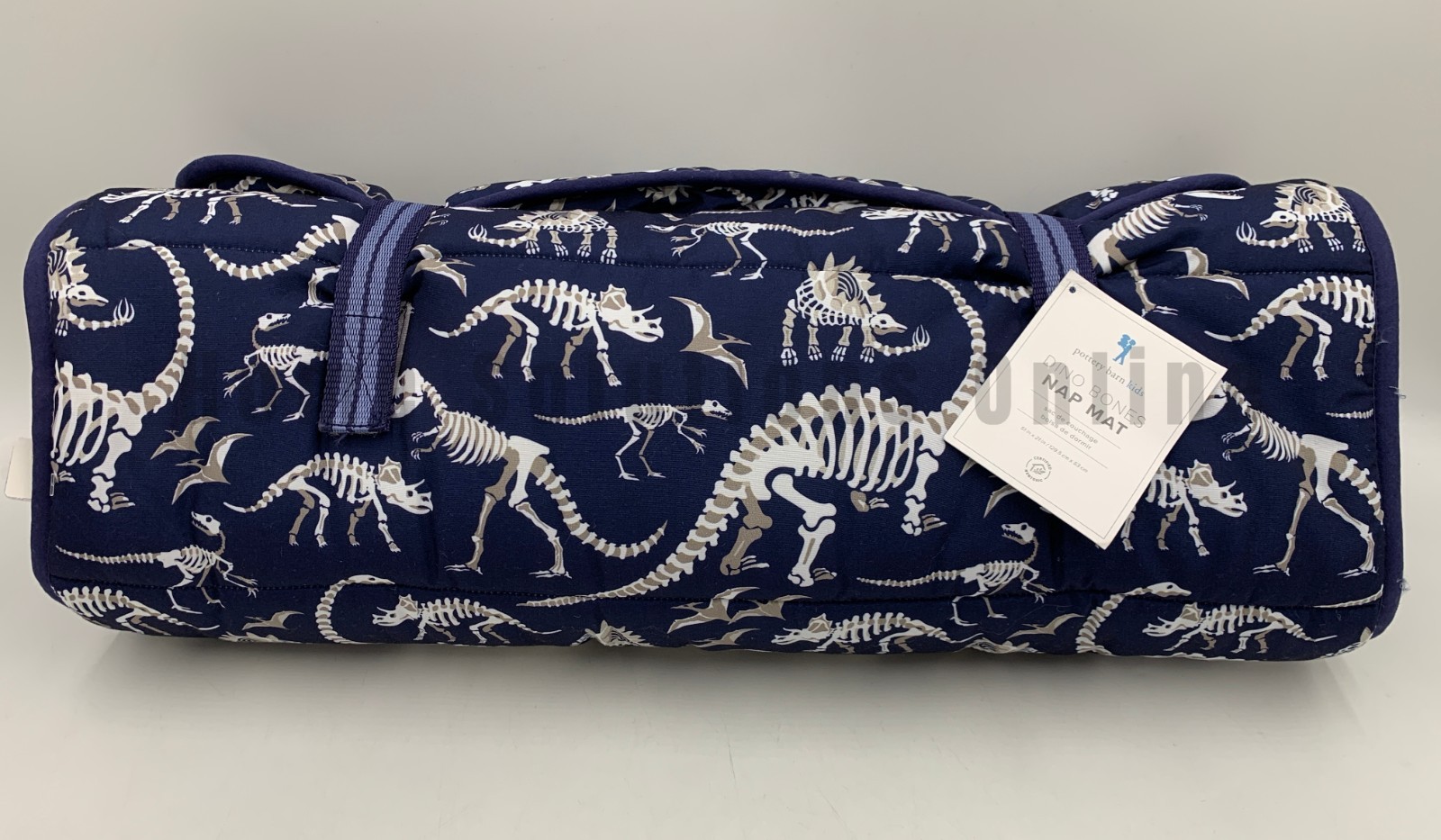 Pottery Barn Kids Mackenzie Dino Dinosaur Bones Nap Sleeping Mat 51" #1G