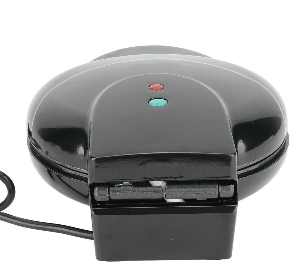 Donut Maker 1000W Makes 7 Doughnuts Mini Donut Baker Machine US Plug 110V Black
