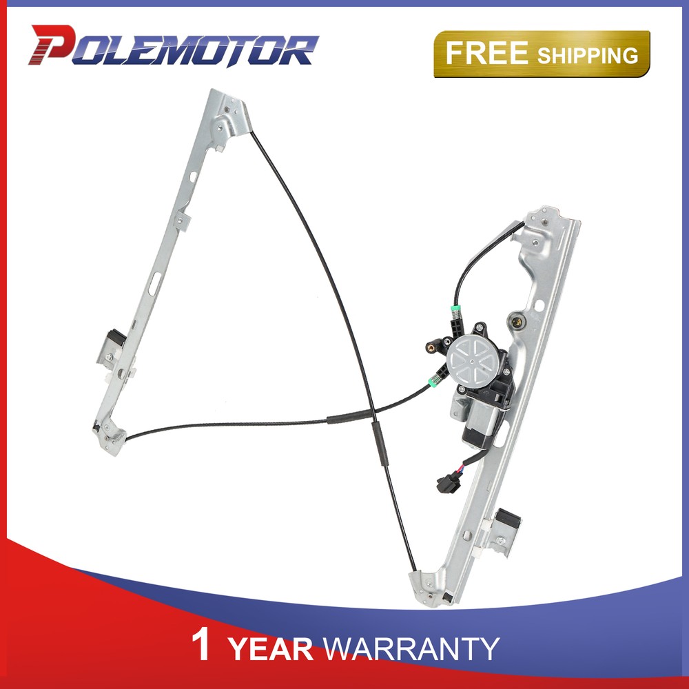 Front Driver/Left Side Power Window Regulator &Motor For Chevrolet GMC Cadillac