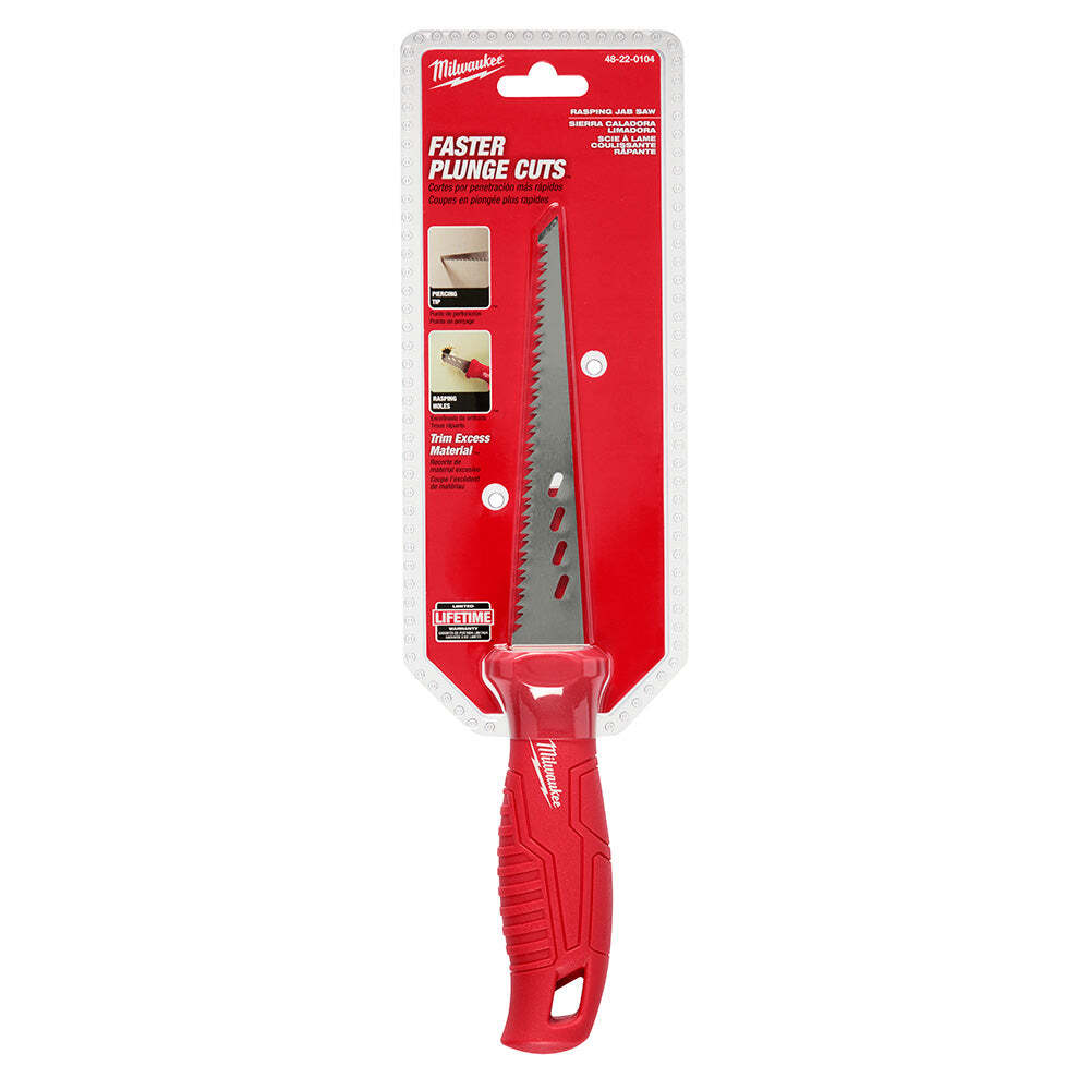 Milwaukee 48-22-0104 Rasping Jab Saw w/ Tether-Ready Lanyard Hole
