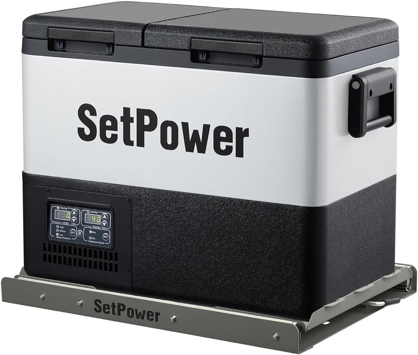 Setpower PT35 Car Refrigerator with Slide 35L Dual Zone Portable Freezer 0℉-50℉