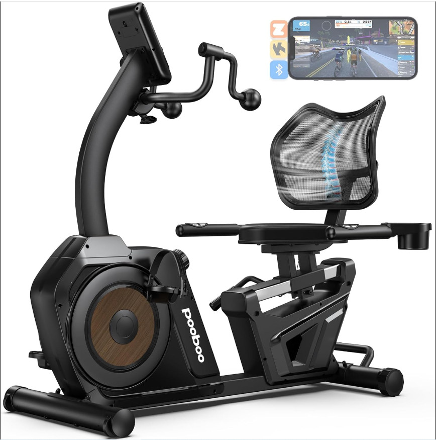 Recumbent Exercise Bike Dual Motion Arm Leg Exercisers for Senior Home Training