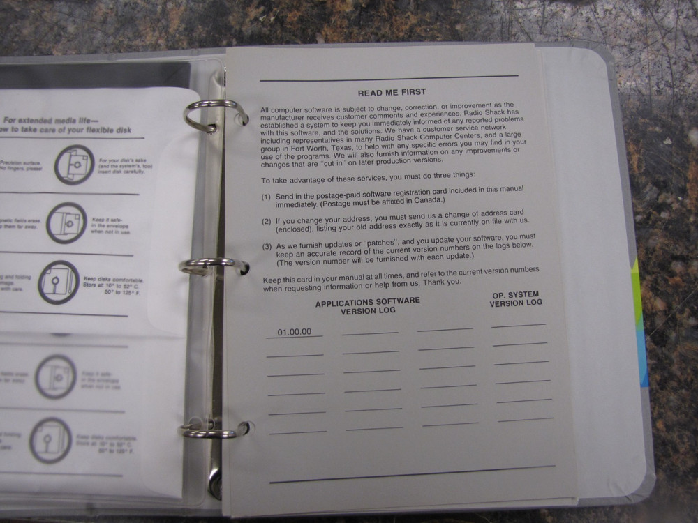 Tandy TRS-80 Color Computer Software Model 2000 PFS: Report 5.25" Disks -MS39
