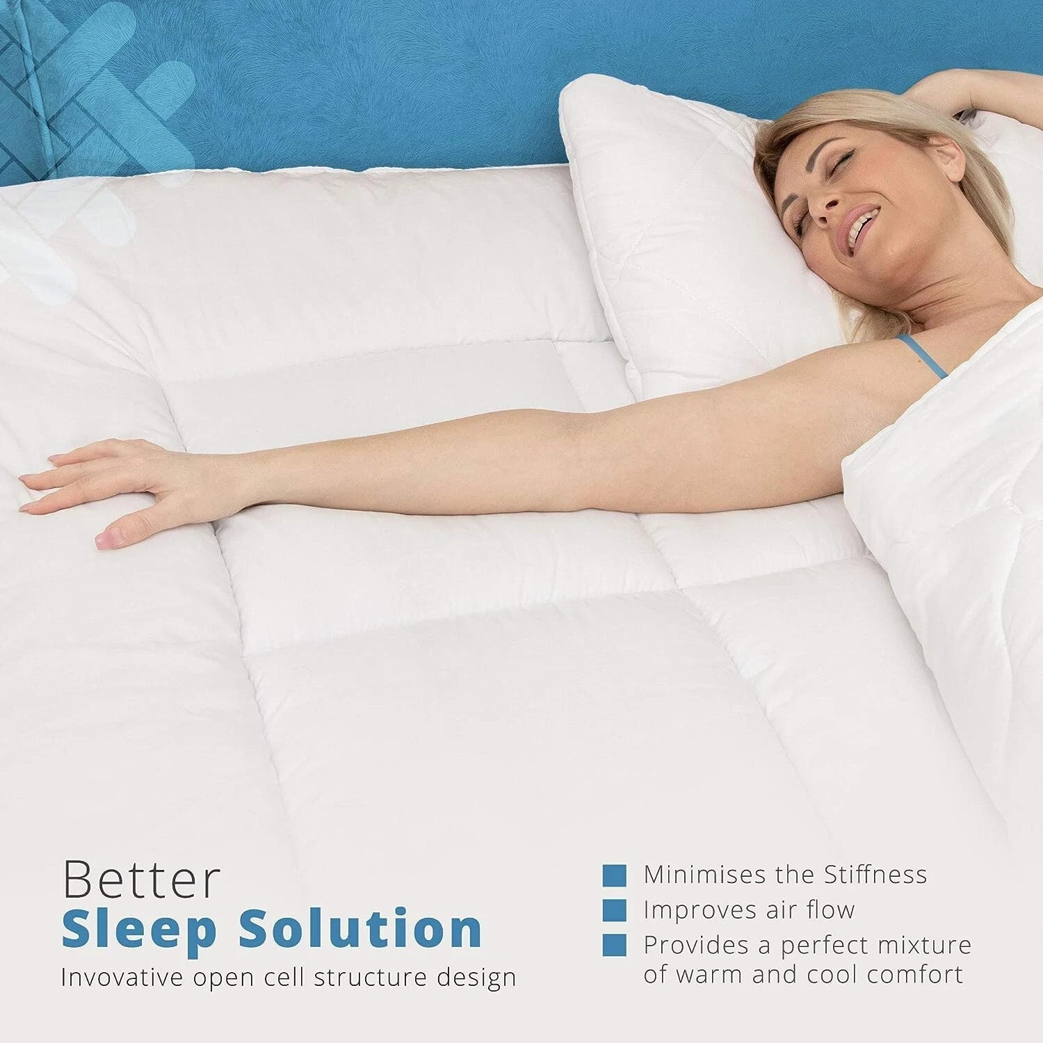 4" Mattress Topper Twin King Full Queen Comfortable Firm Mattress Bed Topper