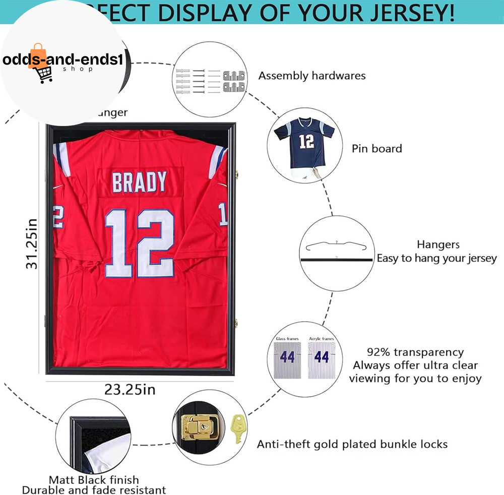 Jersey Frame Display Case Jersey Display Case Jersey Shadow Box with Uv Protecti