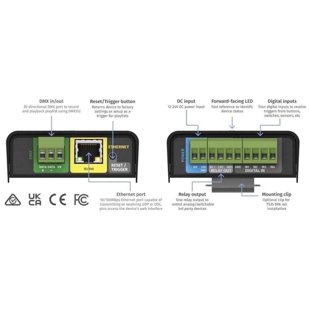 ENTTEC S-PLAY NANO Recording and Playback Controller -OPEN BOX
